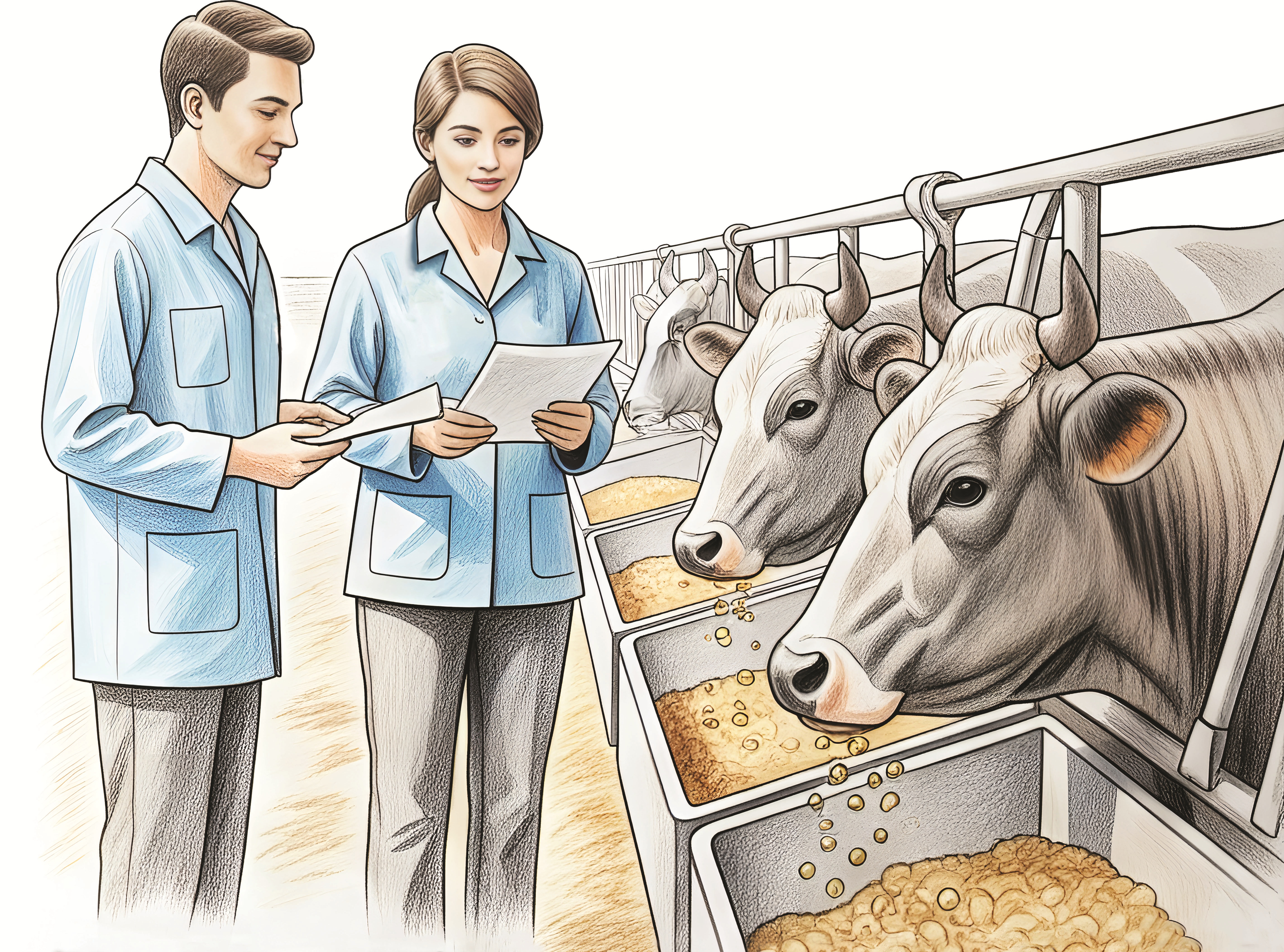 Healthy cattle grazing - Premium cattle nutrition with VitaMoo™